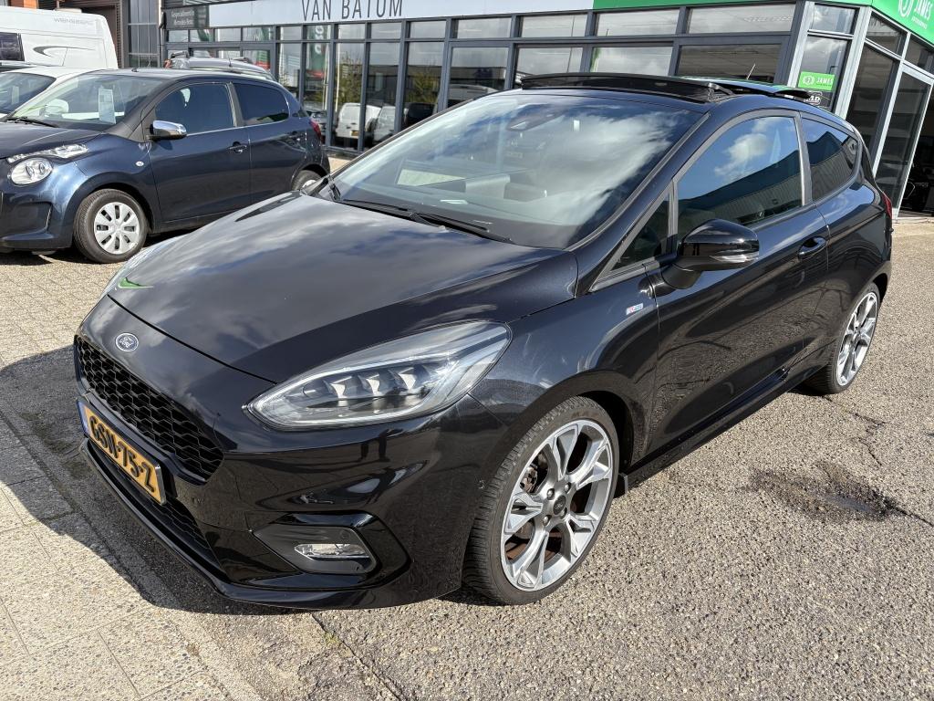 Ford Fiesta 1.0 EcoBoost Hybrid ST-Line X panodak (bj 2021), Auto's, Ford, 12 maanden, Gebruikt, Zwart, Bedrijf