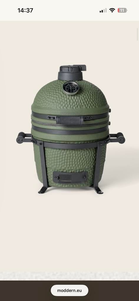Moddern Kamado Compact Groen - Nieuw in doos, Tuin en Terras, Ophalen, Nieuw