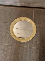 Vintage ronde retro spiegel kunststof, Minder dan 50 cm, Gebruikt, Rond, Ophalen of Verzenden