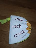 Zacht stoffen boekje 'Crick Crack Crock' met kuiken, Ophalen of Verzenden, Zo goed als nieuw, Overige typen, Met geluid