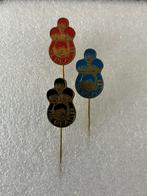 Set 3 x Beatles speldjes - John Paul George Ringo, Ophalen of Verzenden, Zo goed als nieuw, Overige onderwerpen, Speldje of Pin