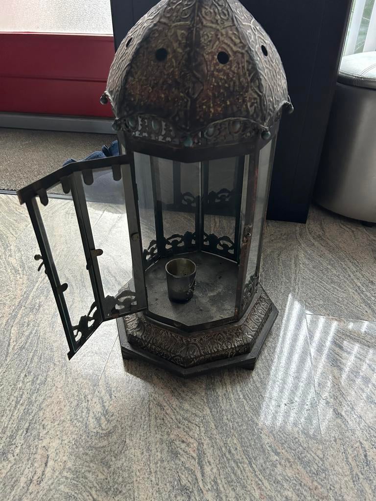 Windlicht, Ophalen of Verzenden, Zo goed als nieuw, Overige materialen, Minder dan 25 cm