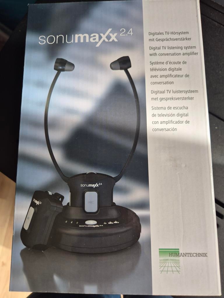 Sonumaxx 2.4 Digitaal TV-Luister ondersteuning, Overige merken, Nieuw, Ophalen of Verzenden, Over oor (circumaural)