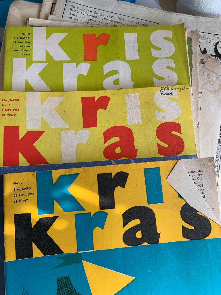 Kindertijdschrift Kris Kras, 5 nummers 1964, Boeken, Ophalen of Verzenden, Gelezen, Overige typen