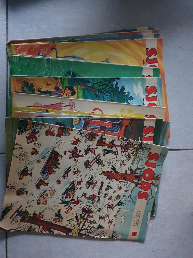 sjors stripboeken 1968 - 22 stuks, Ophalen of Verzenden, Meerdere stripboeken, Gelezen, Dick Fijnheer