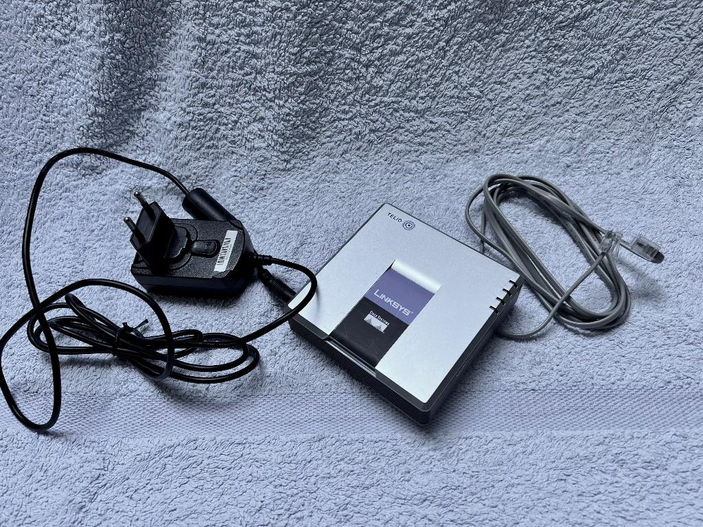 Linksys SPA2102-TO VoIP Internet Telefoon Adapter, Ophalen of Verzenden, Gebruikt, Toebehoren