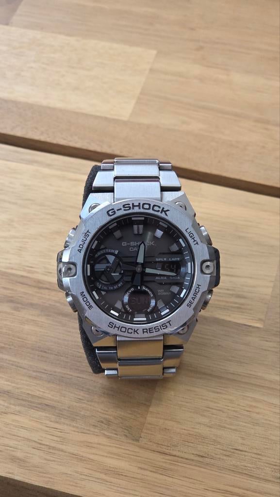 G-Shock GST-B400D-1AER Polshorloge - Staal, Staal, Polshorloge, Ophalen of Verzenden, Zo goed als nieuw