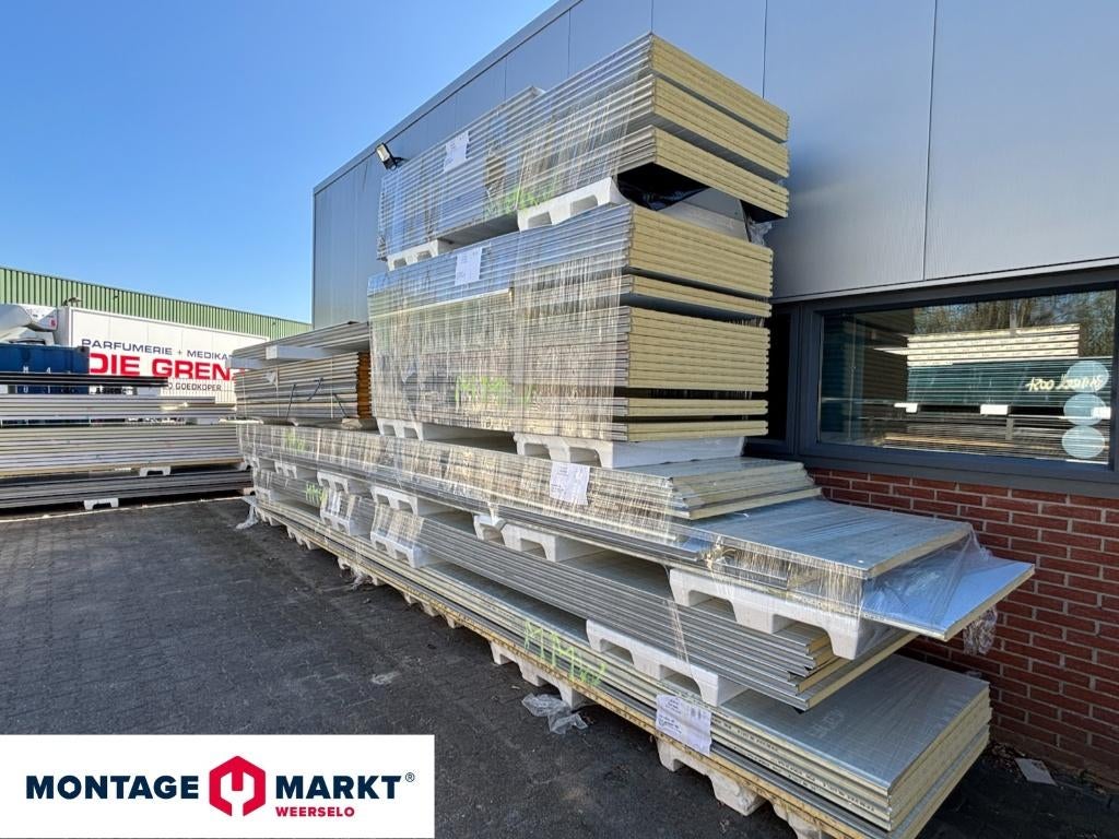 B-keus sandwichpanelen | Dak & Wand | Falk | Grote voorraad, Doe-het-zelf en Verbouw, Platen en Panelen, Ophalen, Zo goed als nieuw