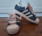 Adidas Superstar zgan grijze roze leren gympen sneakers 42, Adidas, Ophalen of Verzenden, Grijs, Sneakers of Gympen