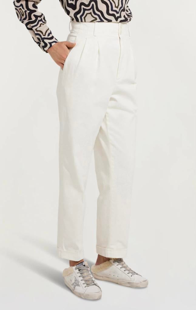 Aspesi broek via Pauw It 40 (past 36/38 NL), Ophalen, Beige, Zo goed als nieuw, Maat 36 (S)