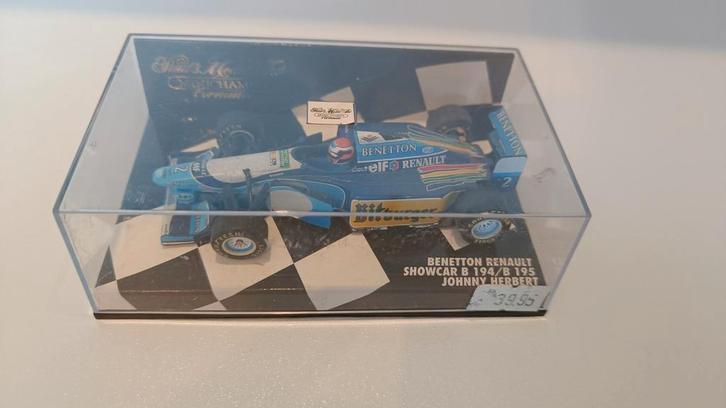 Benetton Renault 194/B 195 - Johnny Herbert, Hobby en Vrije tijd, Modelauto's | 1:43, Zo goed als nieuw, Auto, Overige merken