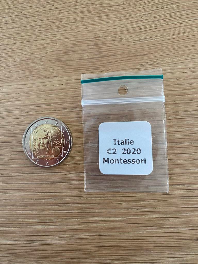 Italië 2 euromunt 2020 - Montessori, Postzegels en Munten, Munten | Europa | Euromunten, Ophalen of Verzenden, Italië, 2 euro
