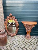 Barok conzool met spiegel, Ophalen of Verzenden, Zo goed als nieuw