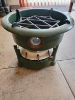 Vintage Beccon petroleumstel, groen, driepits, Ophalen