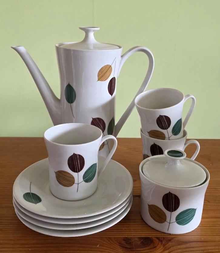 Vintage Scherzer Bavaria koffieset, Antiek en Kunst, Antiek | Servies los, Ophalen of Verzenden