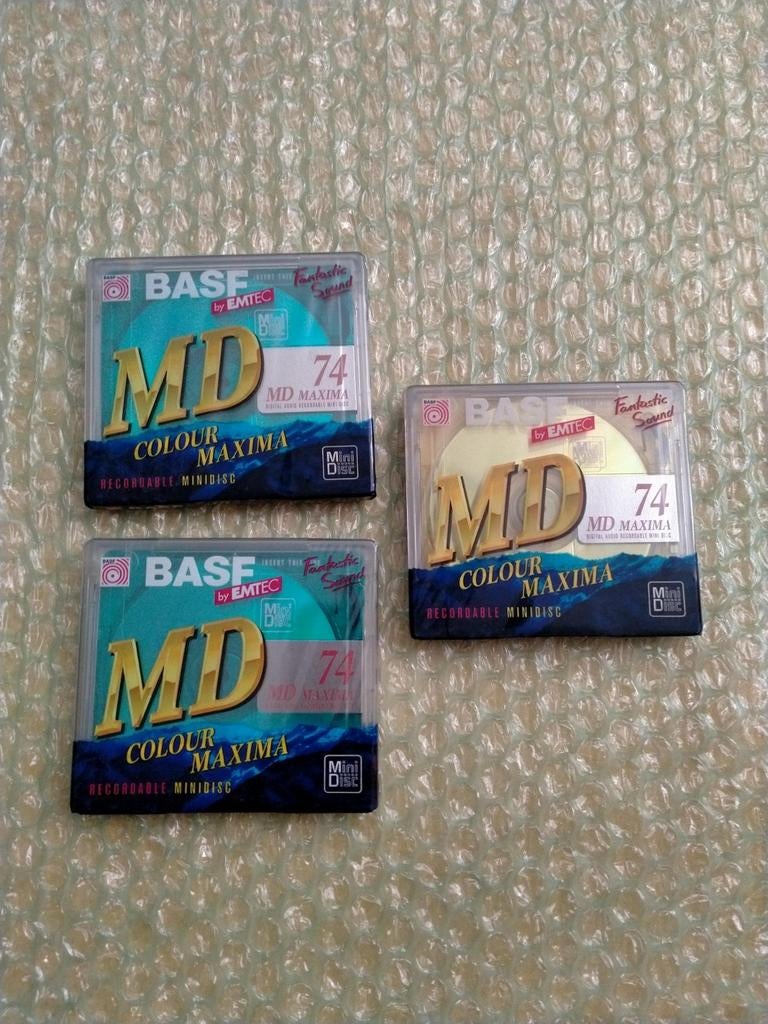BASF MD Colour Maxima 74 min recordable minidisc, Audio, Tv en Foto, Walkmans, Discmans en Minidiscspelers, Ophalen of Verzenden
