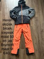 Heren skipak Brunotti jas (M) & Icepeak broek (50), Ophalen of Verzenden, Gedragen, Maat 48/50 (M), Pak