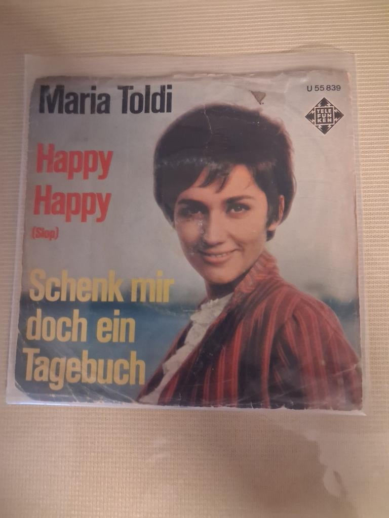 MARIA TOLDI HOES GEBRUIKSPOREN VINYL MOOIE STAAT, Ophalen of Verzenden, Gebruikt, Overige formaten