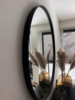 Ronde spiegel met zwarte rand, Ophalen, 100 tot 150 cm, Rond, Zo goed als nieuw