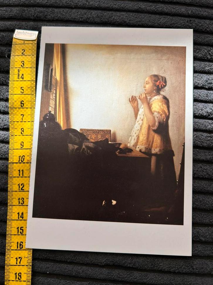 694. Kunstkaart Jan Vermeer, Verzamelen, Ansichtkaarten | Themakaarten, Ongelopen, Ophalen of Verzenden