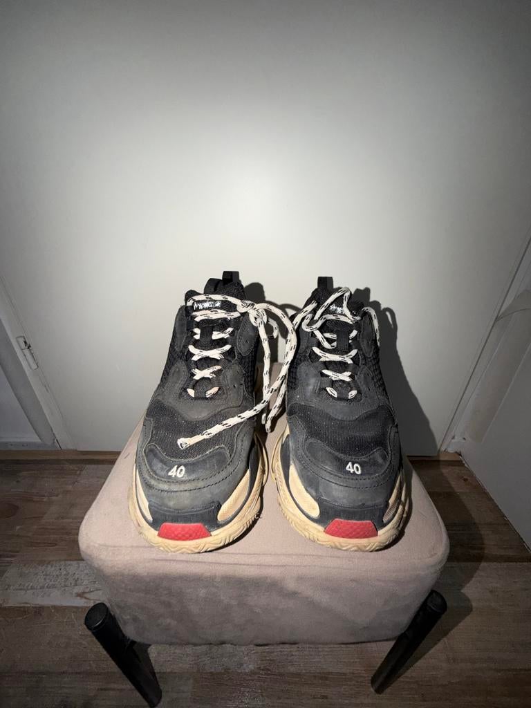 Balenciaga Triple S Sneakers Maat 40, Kleding | Heren, Schoenen, Ophalen of Verzenden, Gedragen, Zwart, Sneakers of Gympen