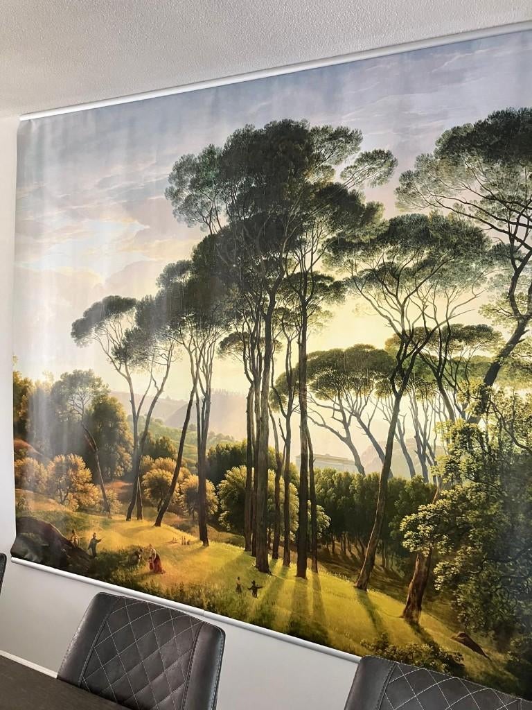 Mooie poster Italiaanse Parasoldennen, Ophalen, Gebruikt, 125 cm of meer, Foto of Poster