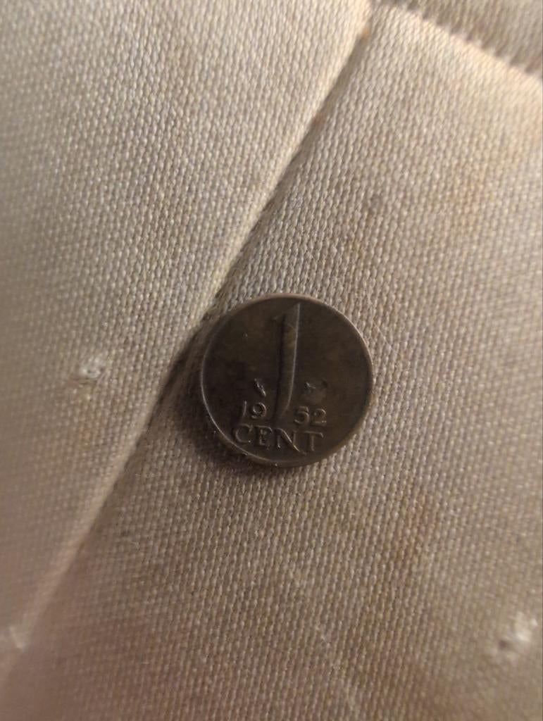 Zeldzame Nederlandse 1 cent munt 1952 Koningin Juliana, Postzegels en Munten, Munten | Nederland, Ophalen of Verzenden, Koningin Juliana
