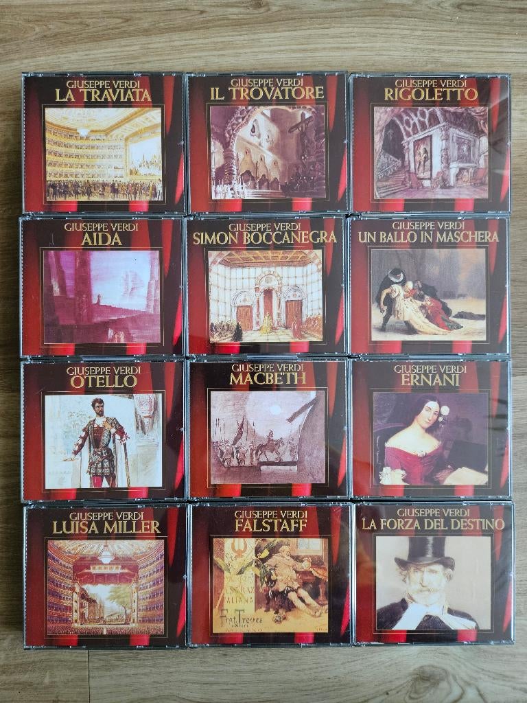 Verdi - 12 Opera's MacBeth Otello Rigoretto Traviata Aida, Ophalen of Verzenden, Romantiek, Zo goed als nieuw, Opera of Operette