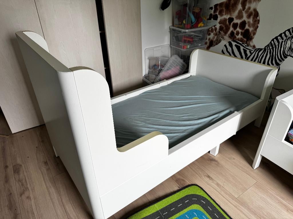 Ikea Busunge verstelbaar bed, 85 tot 100 cm, Gebruikt, 180 cm of meer, Ophalen