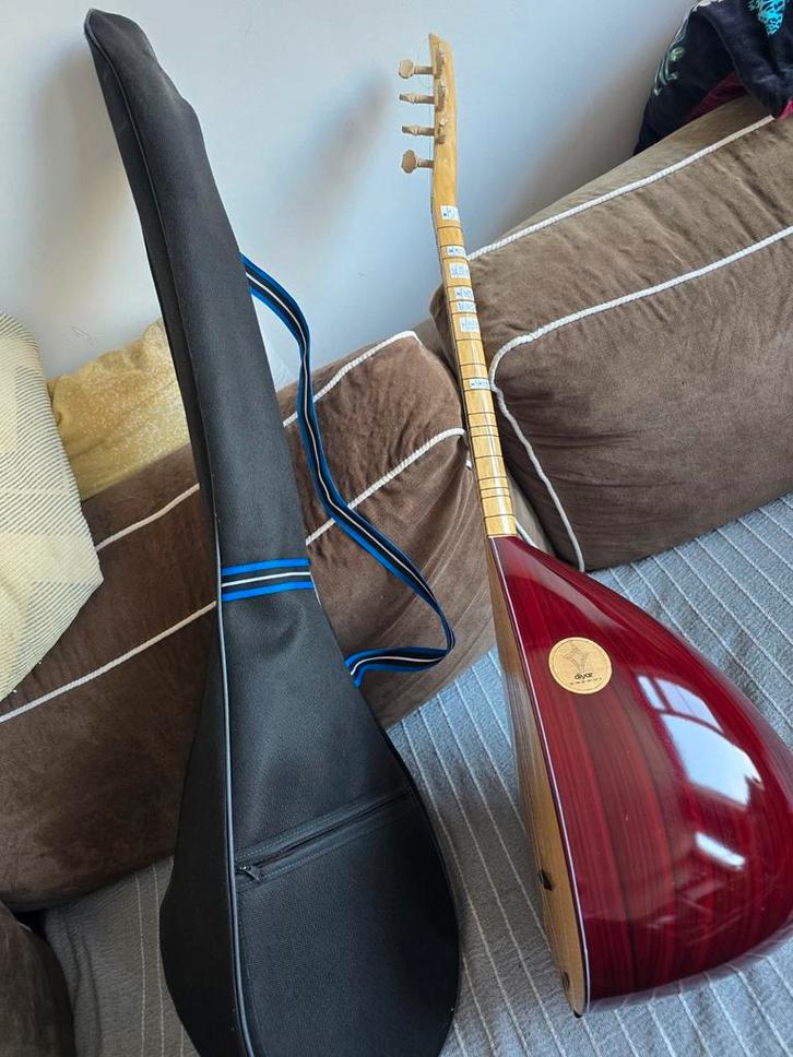 Linkshandige Bağlama (korte hals) voor beginners met hoes, Muziek en Instrumenten, Snaarinstrumenten | Overige, Ophalen