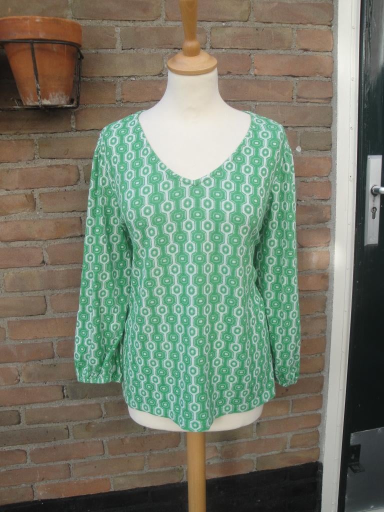 Groen/witte top NORAH maat 46, Kleding | Dames, Tops, Maat 46/48 (XL) of groter, Ophalen of Verzenden, Zo goed als nieuw, Groen