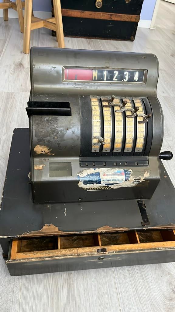 Oude kassa met lade, Antiek en Kunst, Antiek | Kantoor en Zakelijk, Ophalen