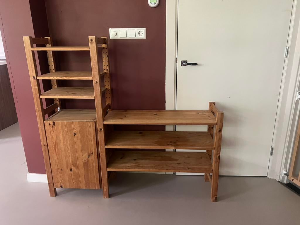 Ikea ivar modulair meubel eiken hout side table badkamer, Ophalen, Zo goed als nieuw