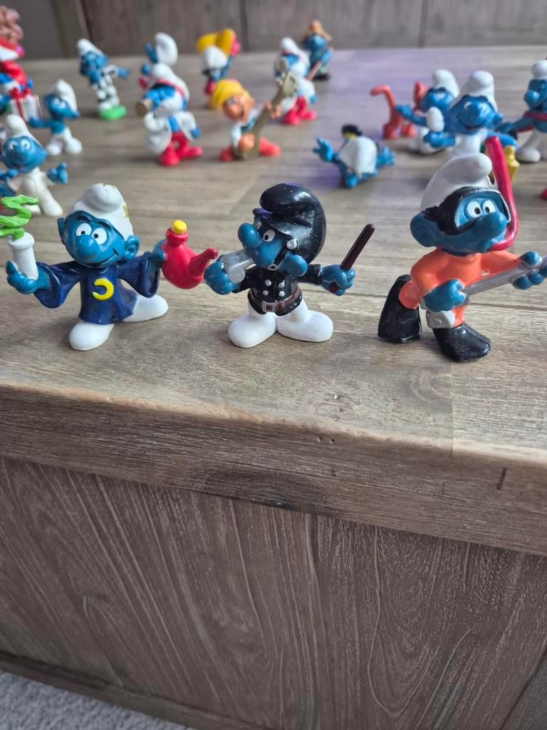 Schleich Smurfen: Duiksmurf, Politiesmurf, Alchemist Smurf, Verzamelen, Ophalen of Verzenden, Gebruikt