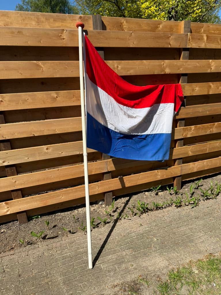 NL vlag en stok, Ophalen, Gebruikt