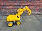 Grote gele graafmachine met gebruikerssporen, Ophalen, Gebruikt