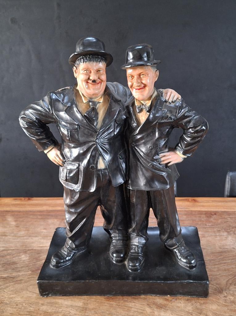 groot vintage Laurel and Hardy stand-beeld dikke en dunne, Ophalen, Zo goed als nieuw, Tv, Beeldje, Replica of Model