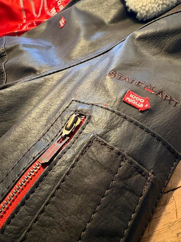 Leren jack Mille Miglia (State of Art, NIEUW!!!!) maat M, Kleding | Heren, Ophalen of Verzenden, Nieuw, Maat 48/50 (M), Bruin