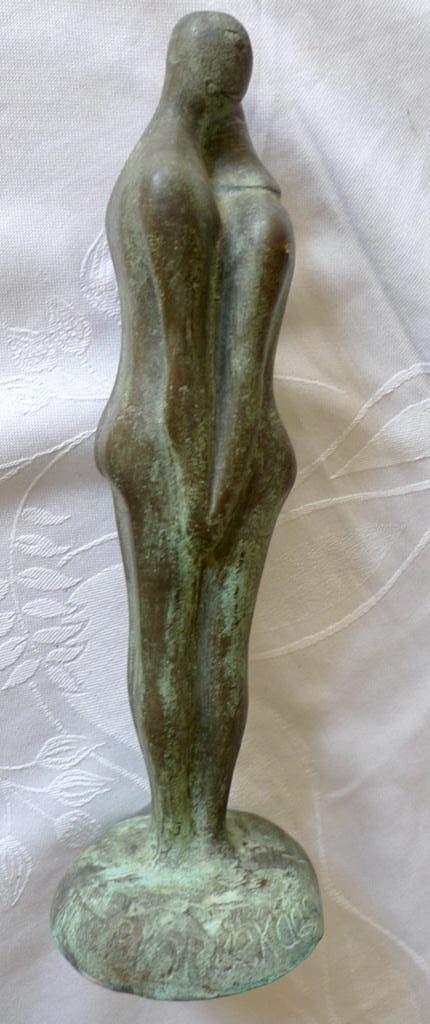 bronzen sculptuur Pieter Kortekaas gesigneerd, Ophalen of Verzenden, 20 - 50 cm, Beeld, Europa