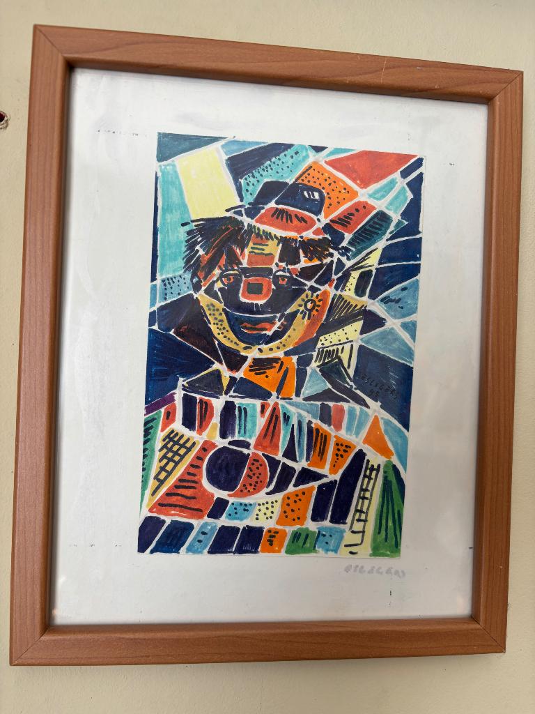 Schilderijtje evert Slegers ( clown), Antiek en Kunst, Ophalen