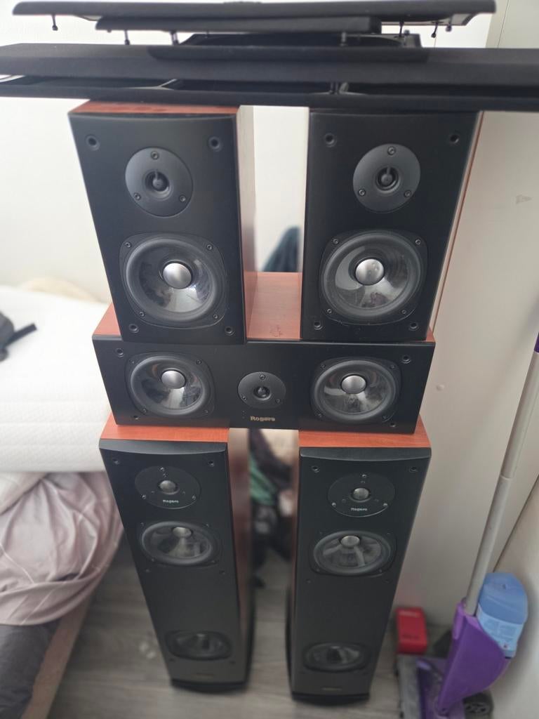 Rogers LS 5.0 Surroundset, Overige merken, Gebruikt, Ophalen of Verzenden, Complete surroundset