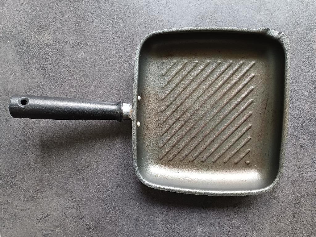 Grillpan, zware kwaliteit; nieuwstaat!, Ophalen of Verzenden, Zo goed als nieuw, Gietijzer, Koekenpan of Braadpan