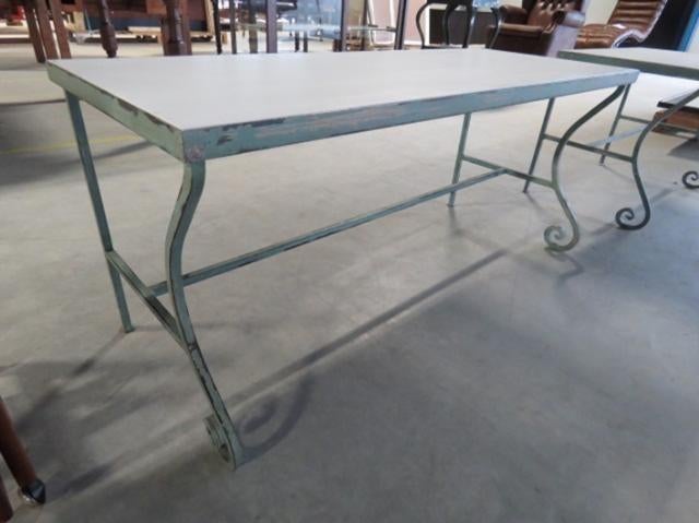 NIEUWE UNIEKE smeedijzeren BANKJES SIDETABLE Tommy Hilfiger, Antiek en Kunst, Ophalen