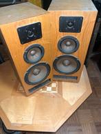 Vintage Houten Luidsprekers - Set van 2, Gebruikt, Minder dan 60 watt, Front, Rear of Stereo speakers, Ophalen