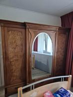 Houten kledingkast met spiegel, Antiek en Kunst, Ophalen