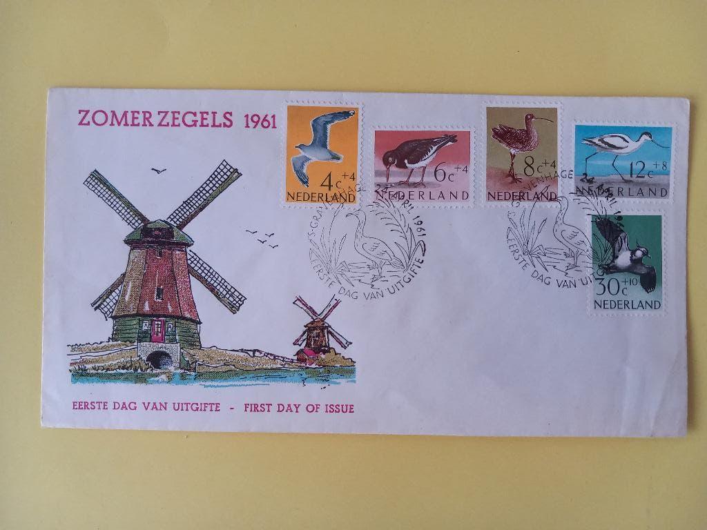 1961 Zomerzegels FDC E47 blanco met open klep e3, Postzegels en Munten, Postzegels | Eerstedagenveloppen, Verzenden, Onbeschreven