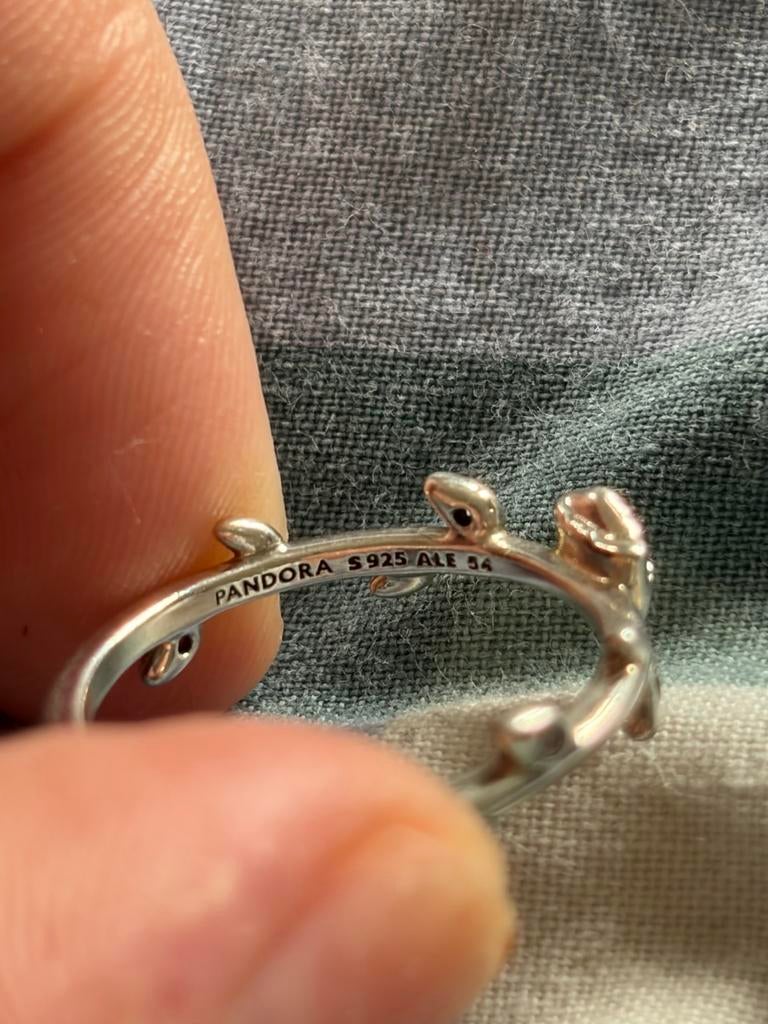 Pandora Groot Ring - Maat 54, Ophalen of Verzenden, Zo goed als nieuw, 17 tot 18, Dame