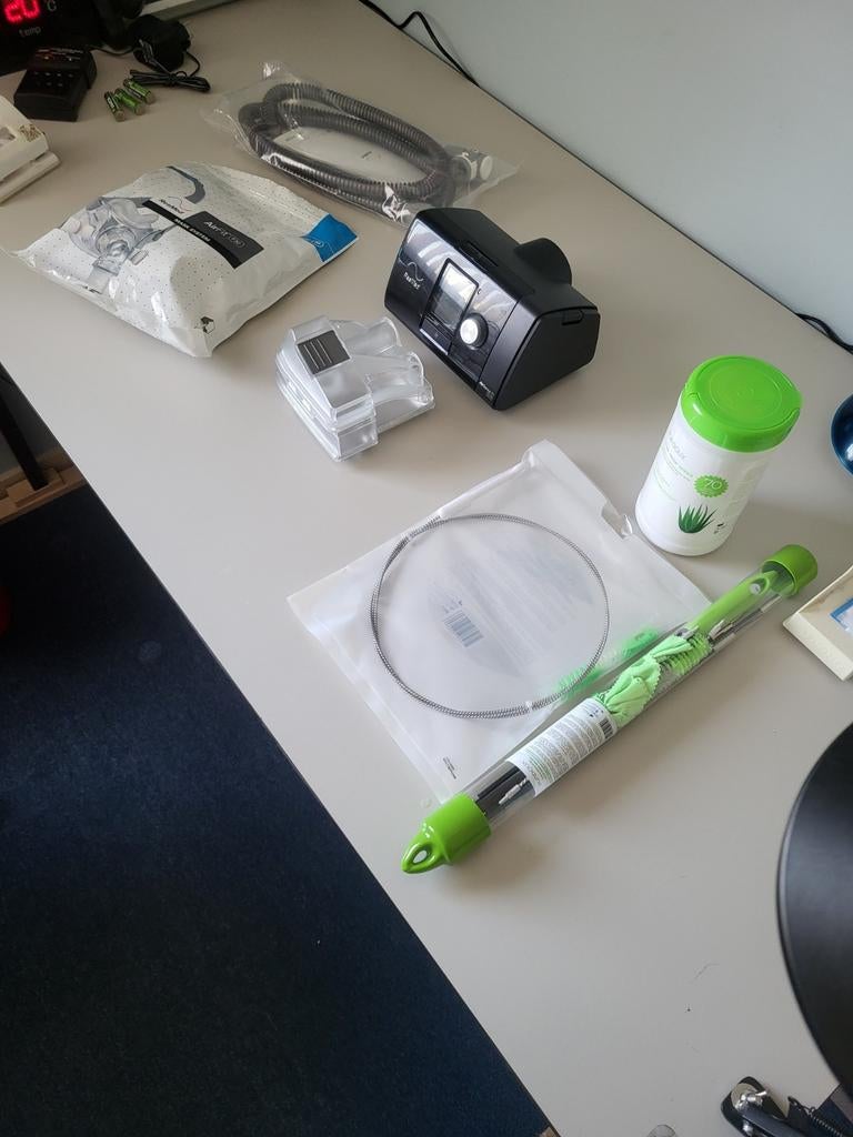 ResMed AirSense 10 CPAP apparaat met masker en slang, Ophalen of Verzenden, Zo goed als nieuw, Overige typen