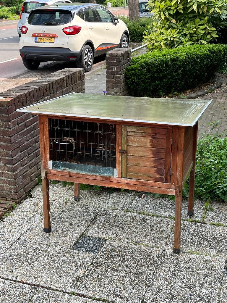 Konijnenhok, gratis, Dieren en Toebehoren, Ophalen, Gebruikt, 90 cm of meer, Konijn