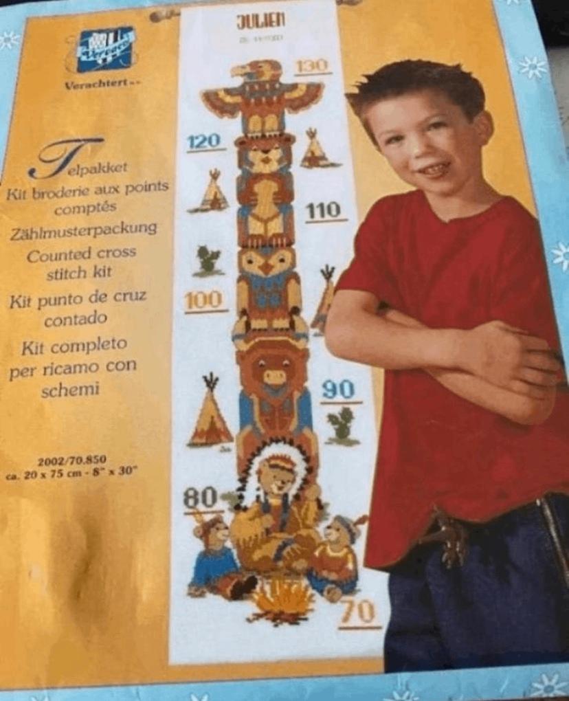 BORDUURPAKKET TOTEMPAAL, Verzenden, Nieuw, Handborduren, Borduurpakket